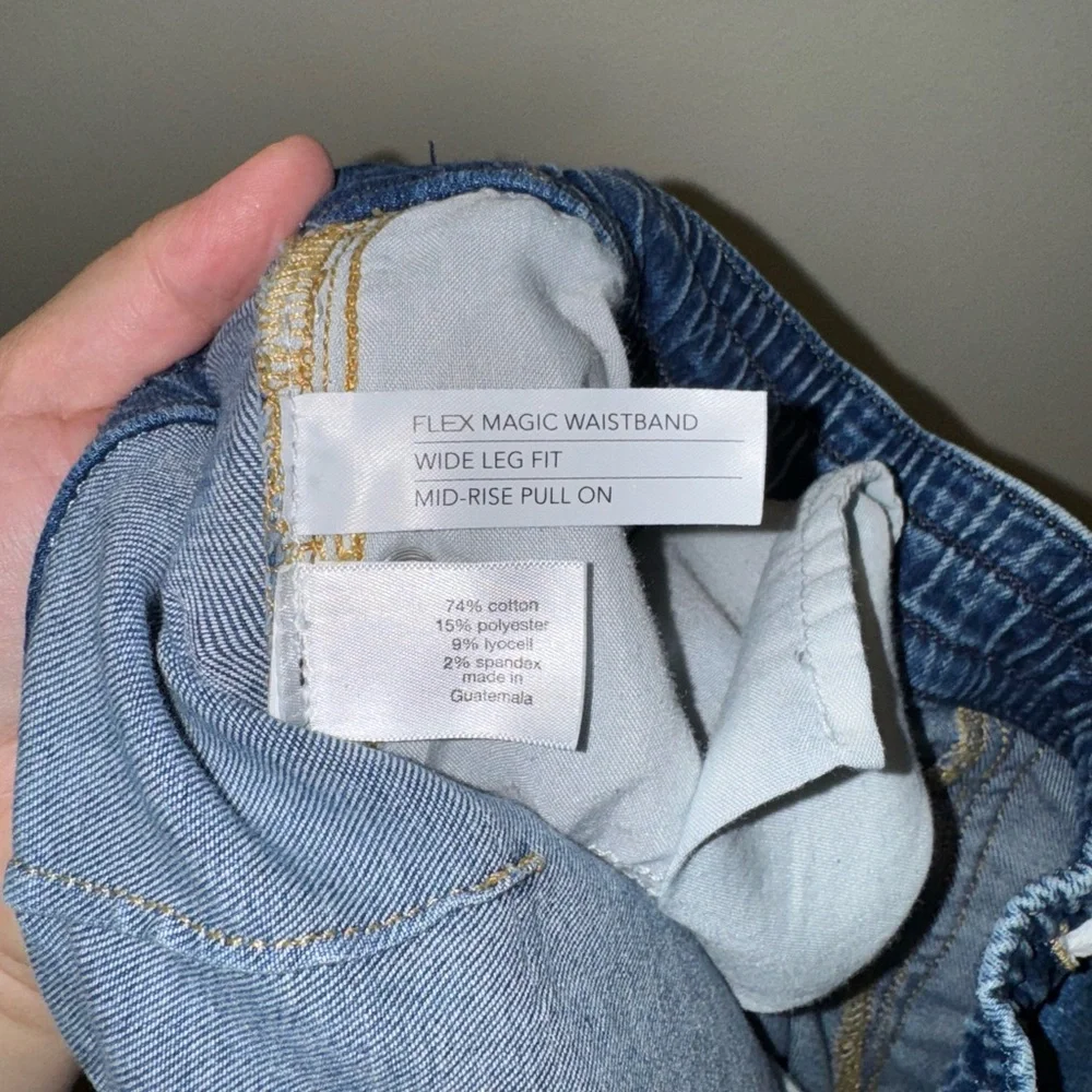 Lane Bryant Women's Blue Wide Leg Jeans - Picture 9 of 9